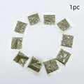 Single catnip tea bag 1 gram in non-woven fabric white background