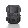 Black plastic infrared night vision security monitoring device with camera lens.