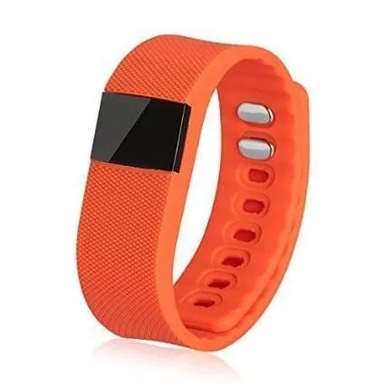 Plastic and ABS bracelet pedometer in choice of colours on a wrist