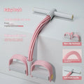 Purple belly slimming pedal tension device with pull rope for waist and arm toning exercises