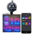 Bluetooth wireless LED car display screen with aluminium frame and 32x32 RGB resolution