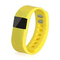 Plastic and ABS bracelet pedometer in choice of colours on a wrist