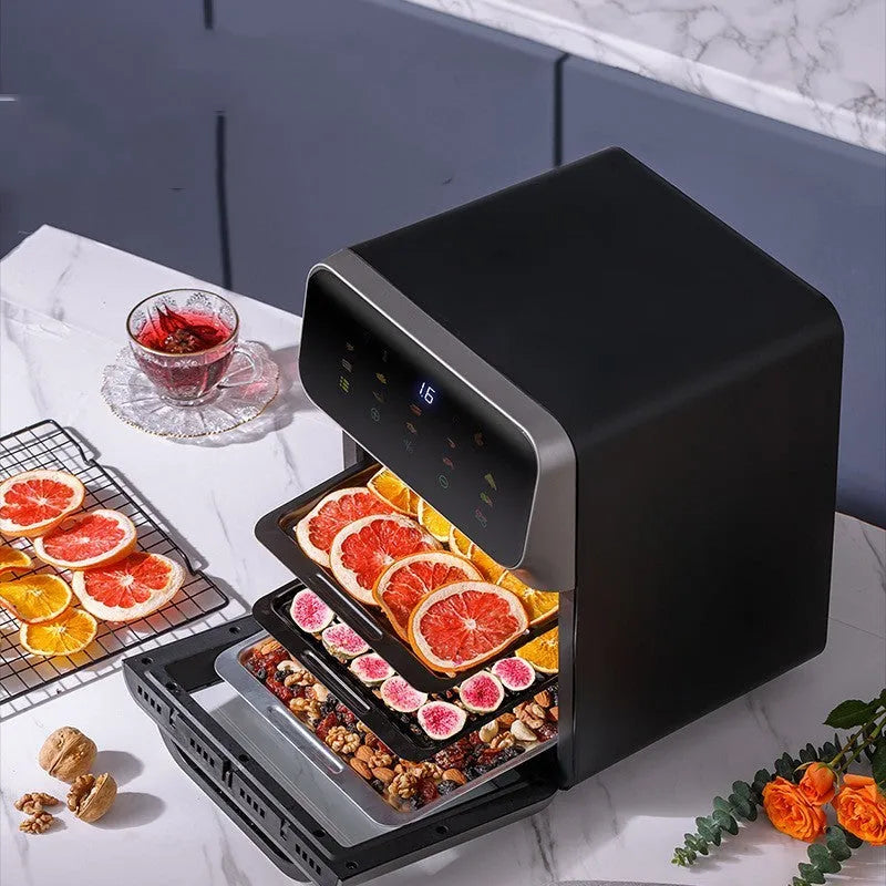 Visual intelligent automatic air fryer in FD-1015B colour with 6L capacity and plastic body