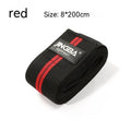Adult free size adjustable knee pads for weightlifting and cycling in blue, yellow, red, and grey colours