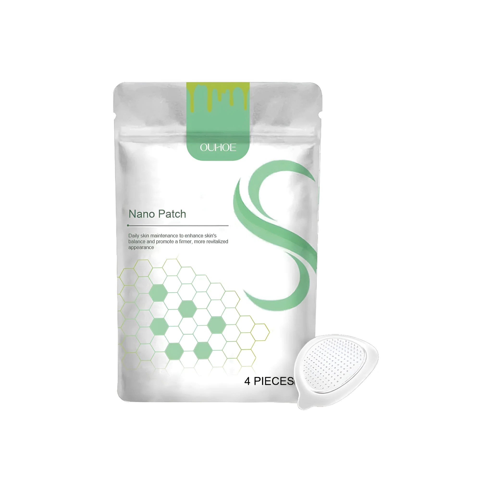 Four micro needle body shaping care patches with bee venom and botanical active ingredients
