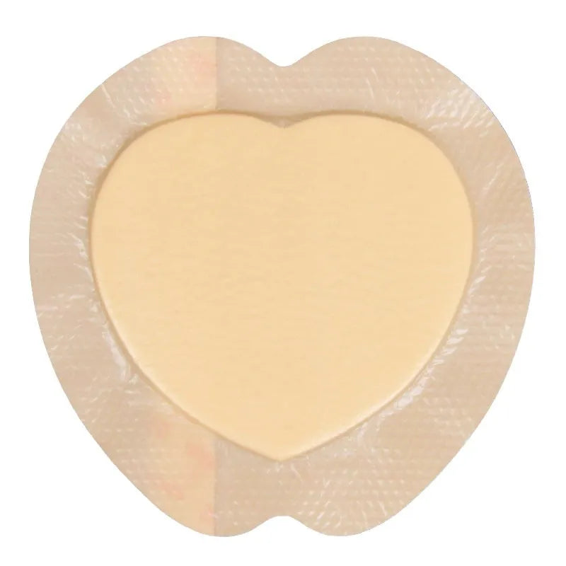 Large skin-coloured silicone foam dressing for bedsore prevention and pressure sore care