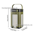 LY24 four-leaf folding belt solar camping lamp with built-in 2000 mAh battery, compact size 12x7x7 cm