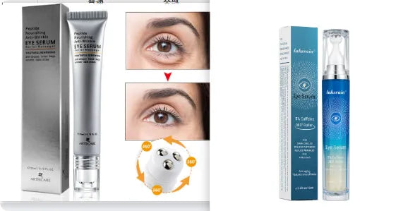 Unisex eye improvement set with eye essence and cream for dark circles