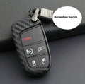 Silicone protective case for Dodge Chrysler Fiat car remote keys with carbon fibre design