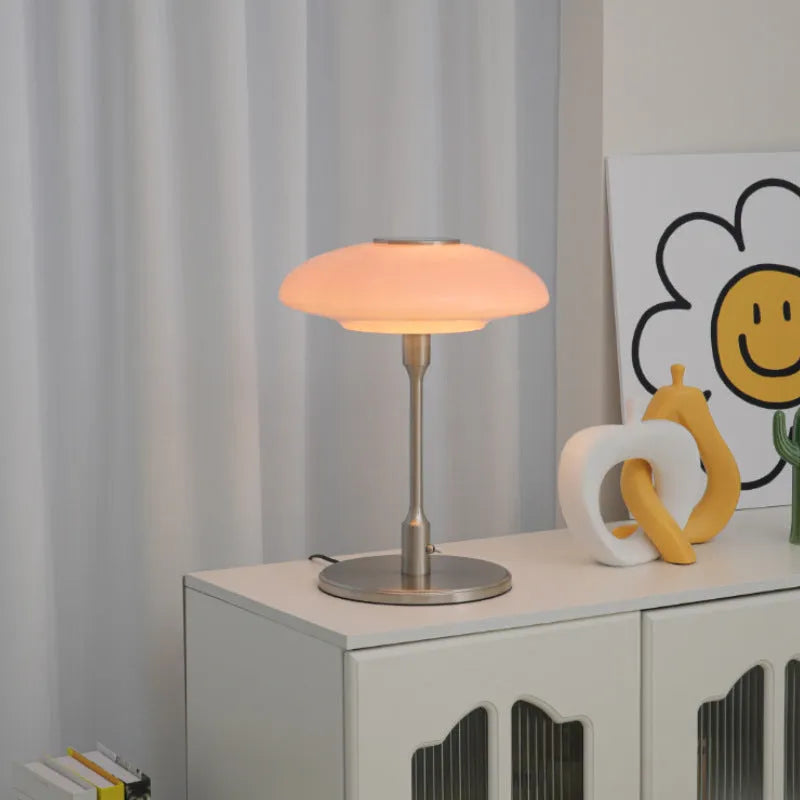 Vintage Korean style bedside atmosphere light in a choice of four colours on a metal lamp holder.