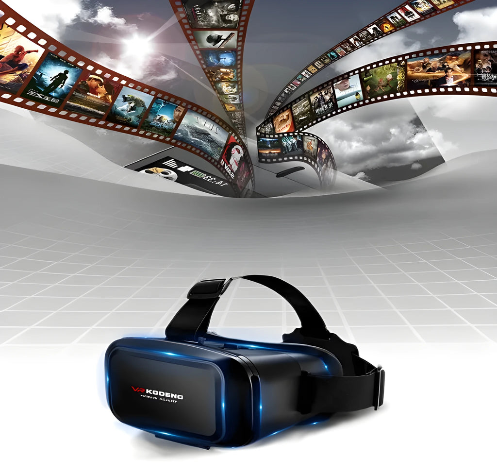K2 Smart VR Glasses in black resin, head-mounted display for 4.7-6.9 inch smartphones, with pupil distance adjustment
