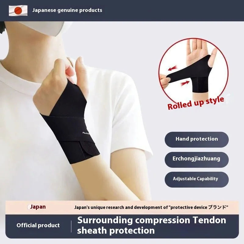 Adjustable athletic wristguards in black and skin colour for badminton, tennis, volleyball and fitness sports