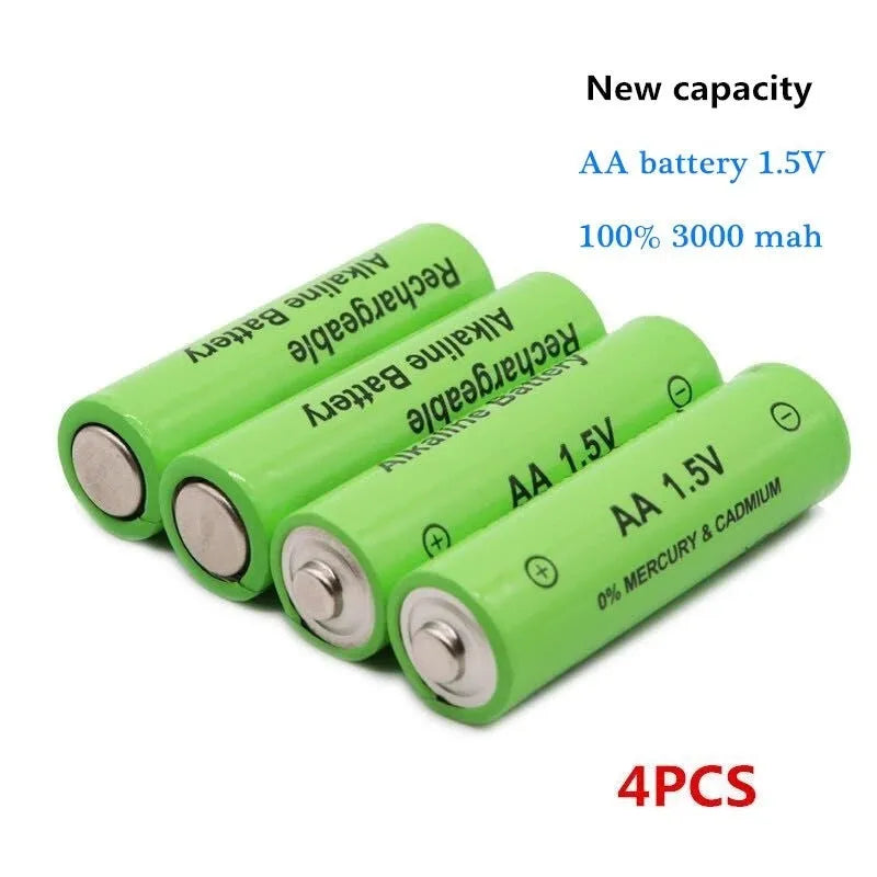 AA alkaline rechargeable battery industrial grade 3000mAh capacity