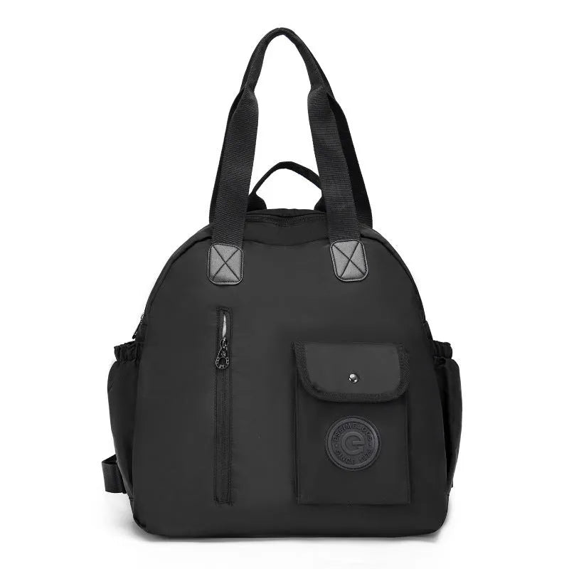 Outdoor backpack with sandwich pocket, 48cm height, in black, khaki, or green letters colour options