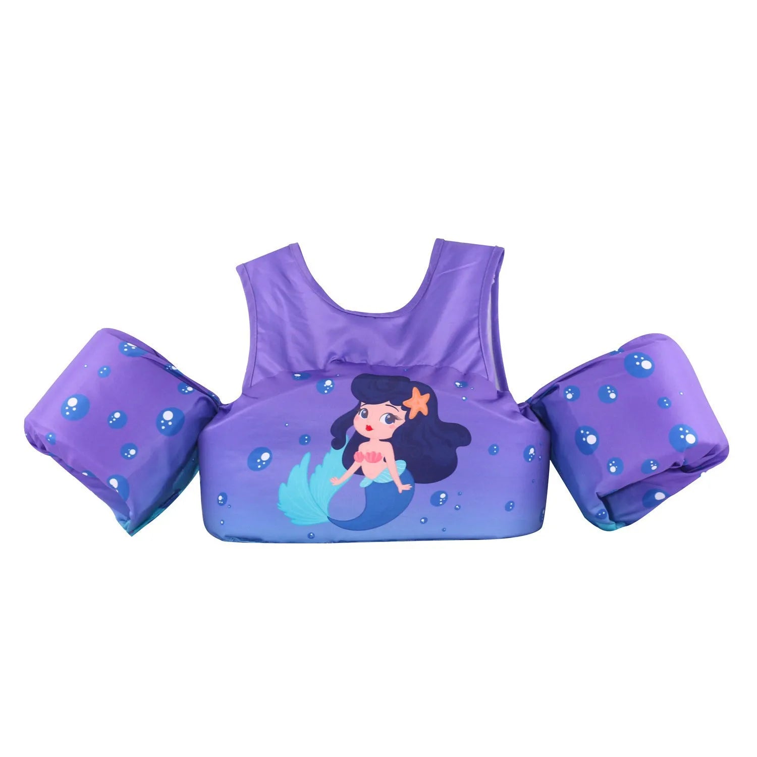 Children's cartoon swimming ring set with long sleeves in various colourful designs