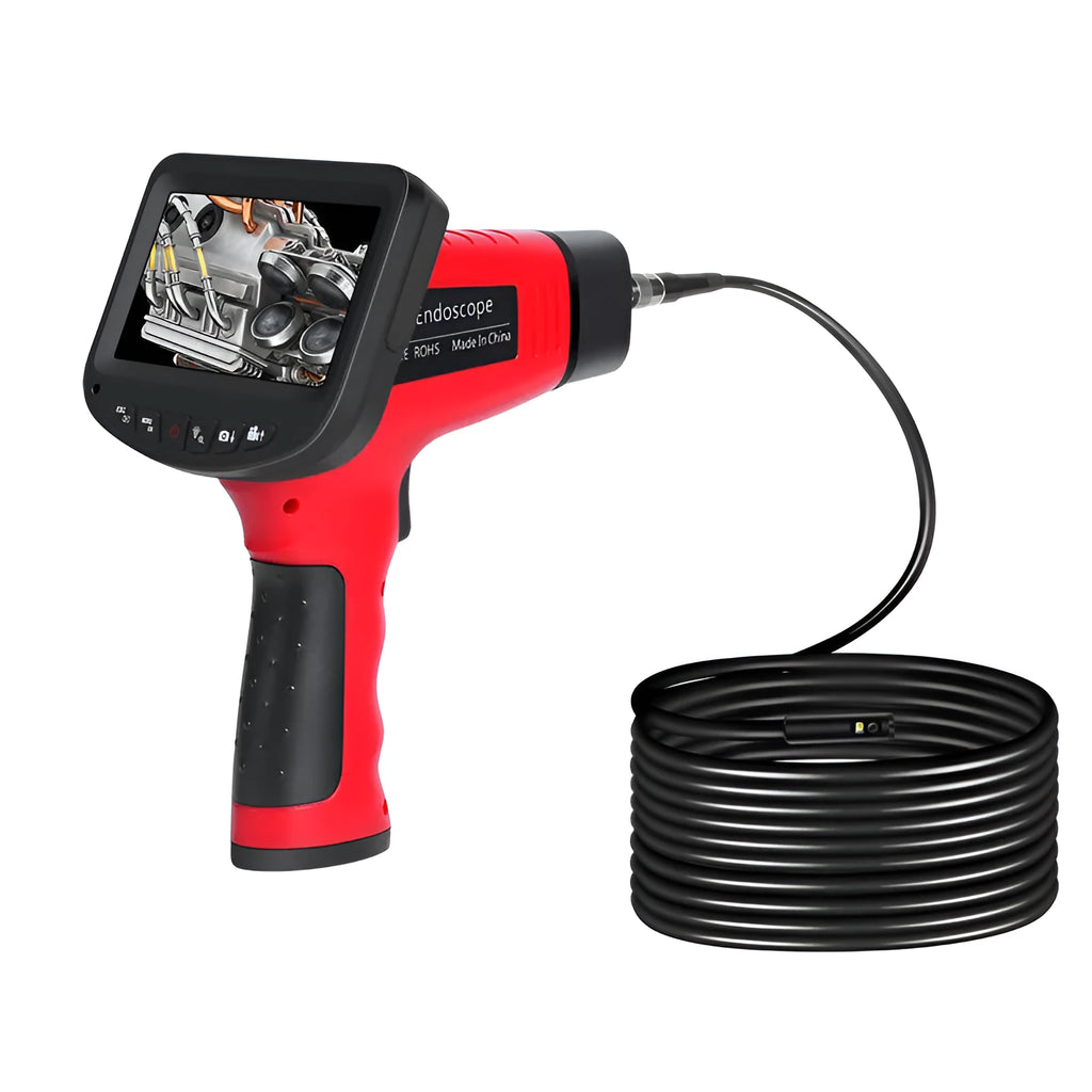 8.5mm dual-lens endoscope inspection camera with hard wire and snake pipeline options