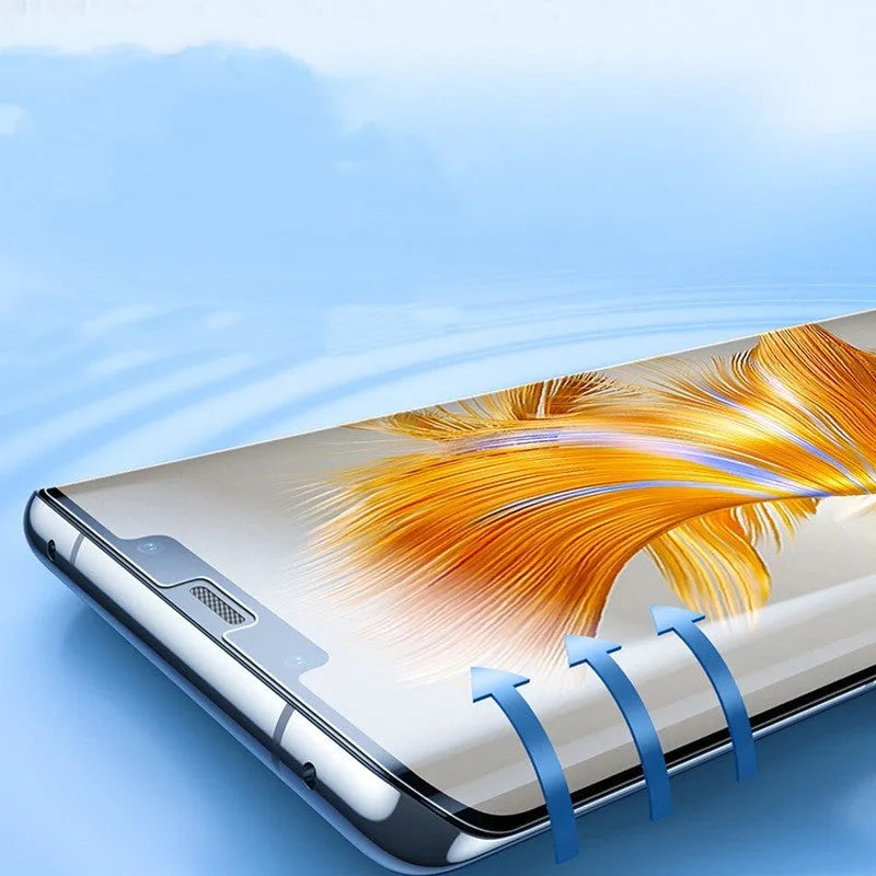 Huawei Mate60 TPU screen protector with anti-fingerprint coating and application tools