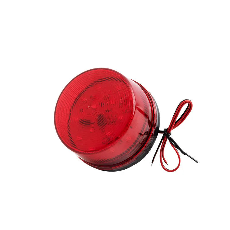 HC-79 24v warning alarm light unit with strobe and sound, 73mm diameter compact design