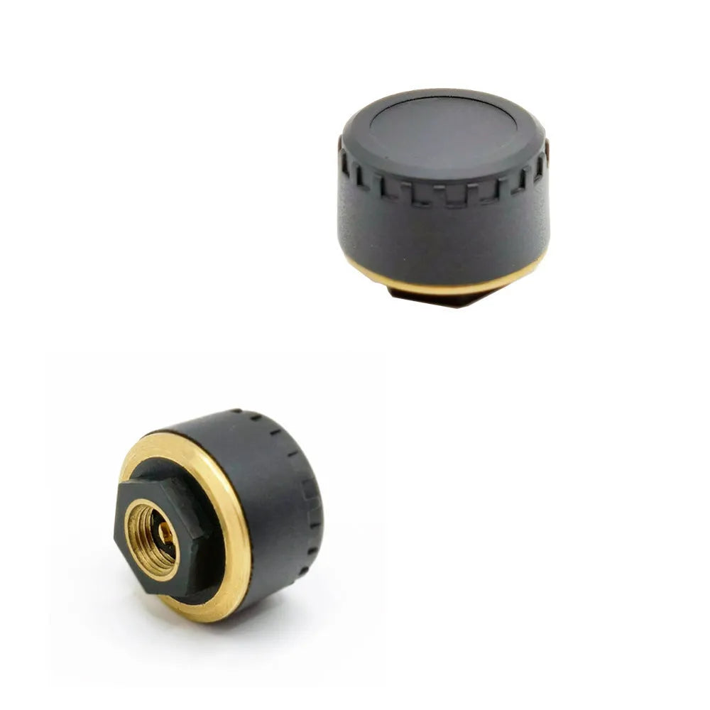 Car tyre pressure monitoring system with four Bluetooth sensors for mobile phone display