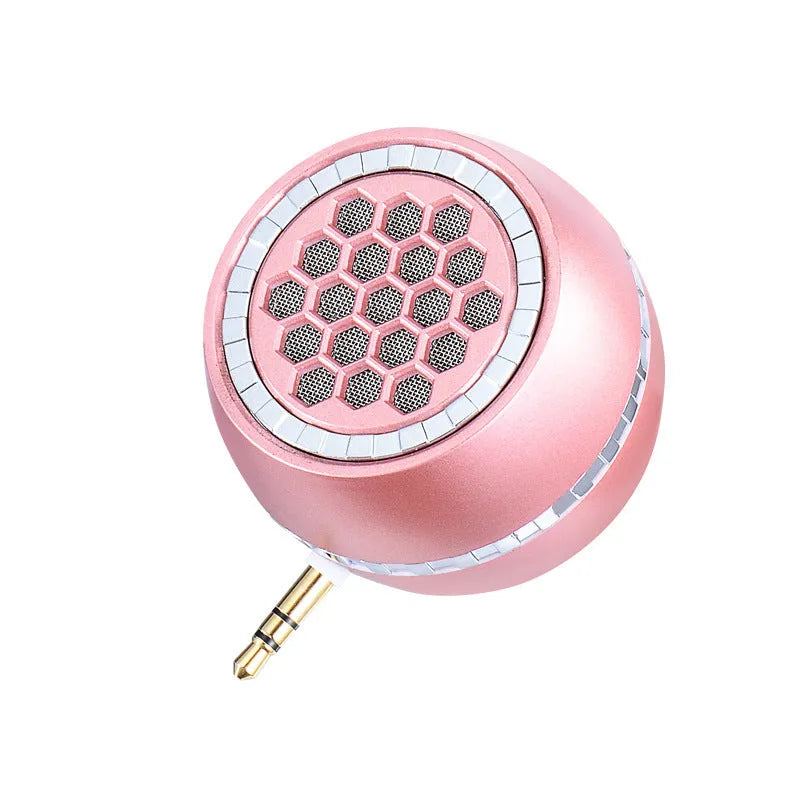 Universal external amplifier speaker with engineering plastic box in black, gold, or rose gold colours