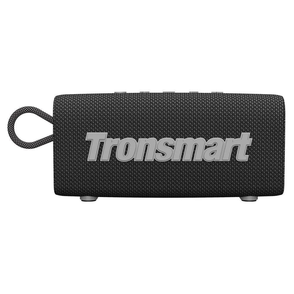 Portable outdoor waterproof Bluetooth speaker in one of six colour options: blue, black, red, grey, camouflage, or orange.