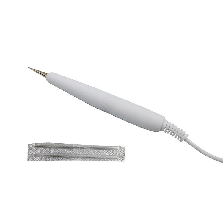 White electronic spot and mole removal pen beauty instrument for professional salon and home use.