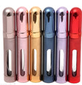 12ml aluminium perfume travel bottle with glass liner in seven colour options