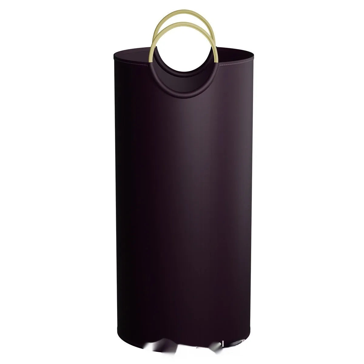 38x72cm round portable plastic trash can with handle in plain and patterned colour options