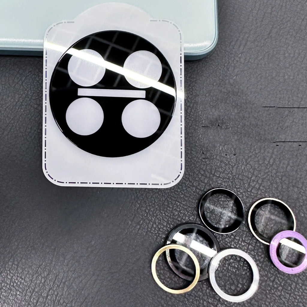Tempered glass lens protector for OnePlus 12, 11, and Find N3 smartphones with black ring design