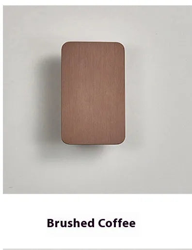 Minimalist Nordic style LED wall lamp in black finish mounted on wall showing adjustable light feature