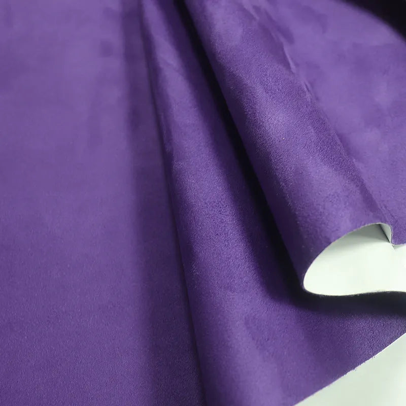 Self-adhesive leather suede sheet showing texture and colour options for DIY projects