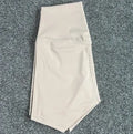 Women's high waist yoga shorts in quick-dry nylon fabric available in multiple colours