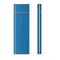 Ultra-thin 6TB mobile hard disk with metal shell in five colour options alongside included data cable