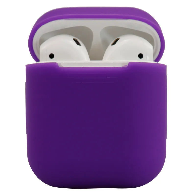 Silicone protective cover for Apple AirPods 2 wireless headphones in multiple colour options