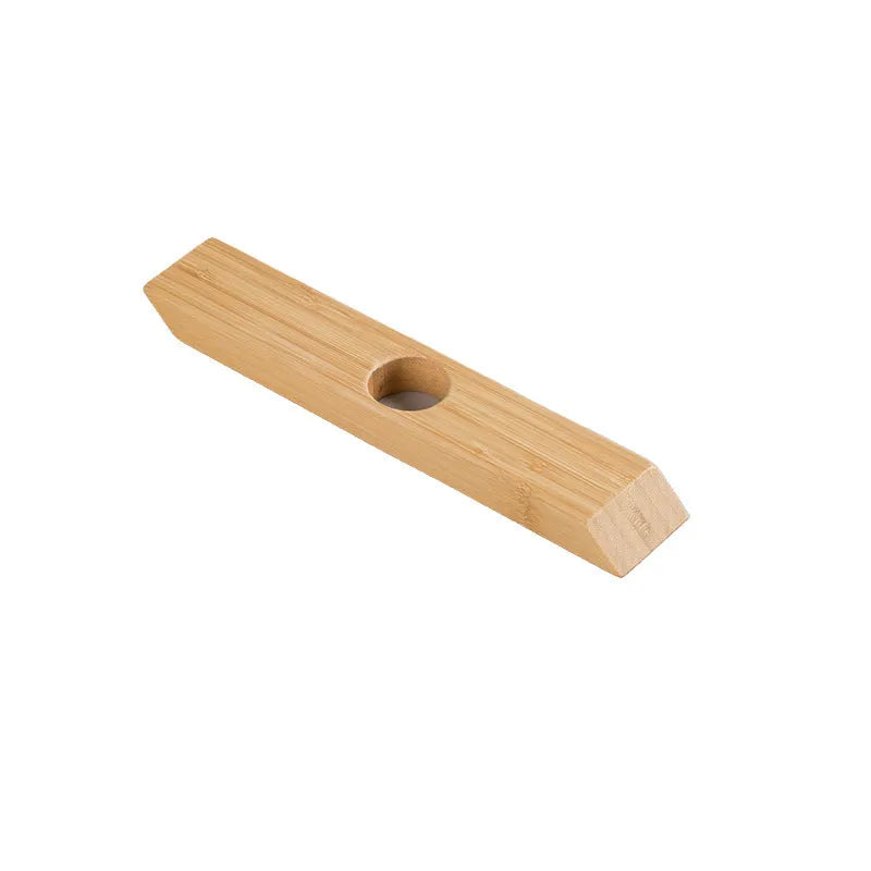 Creative bamboo wine bottle rack wall shelf semicircle style for kitchen living room bar storage