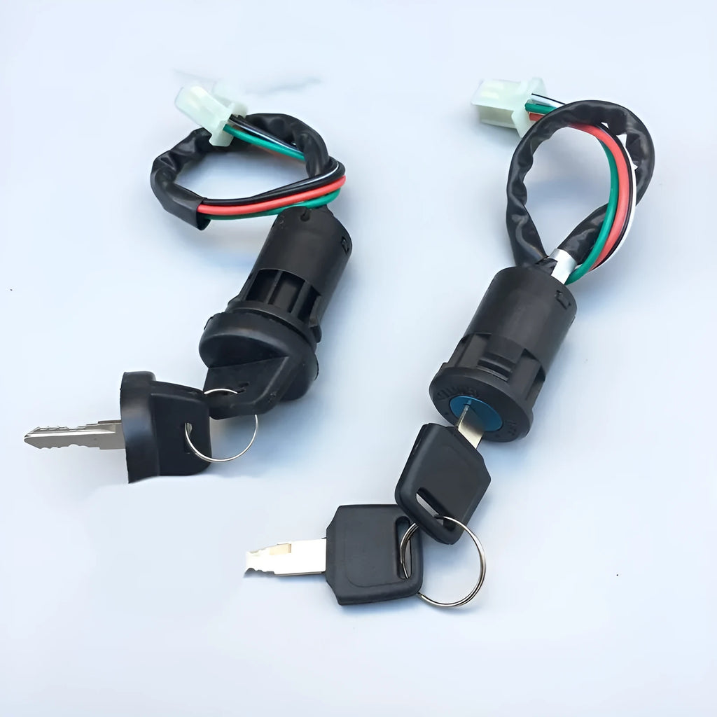Waterproof electric car door lock with plastic housing for central locking systems