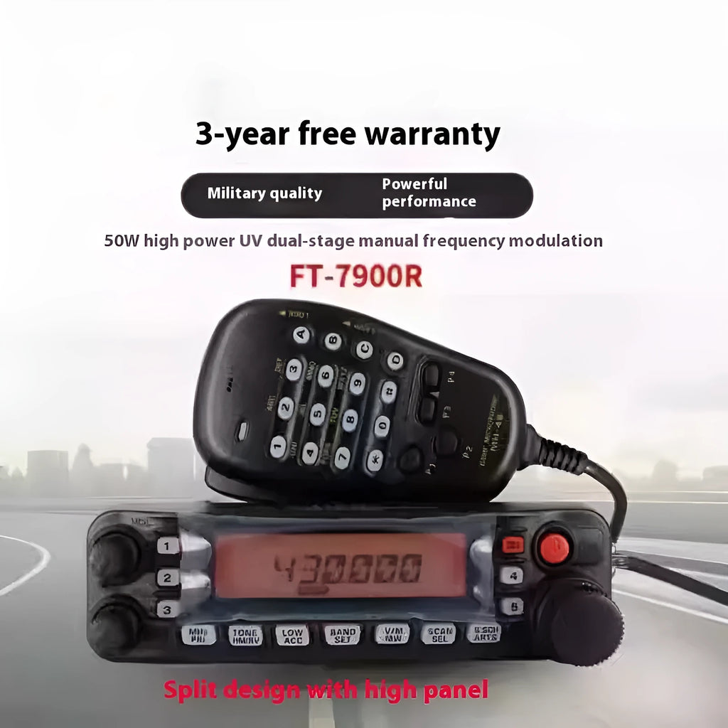 Car radio interphone system for self-driving tours with 507 antenna and mounting clamp