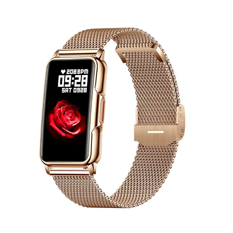 1.47 inch smart bracelet with TFT screen and silicone wrist strap