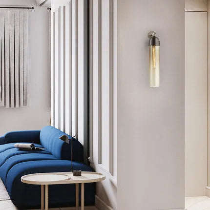 Nordic postmodern glass wall lamp with modern minimalist design for living room