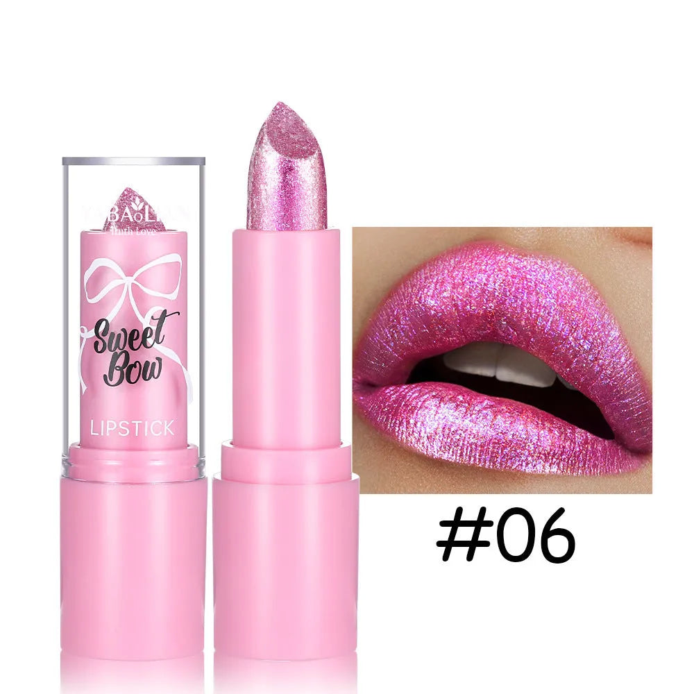 Sweetheart bow XINGX Diamond lipstick in Starlight Diamond series with six colour options
