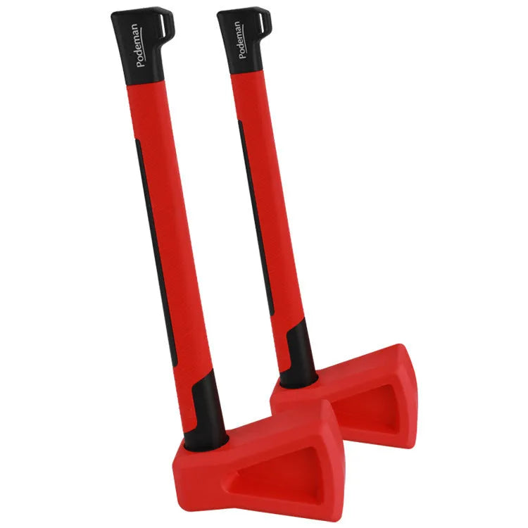 Red plastic axe muscle trainer fitness equipment for home strength training