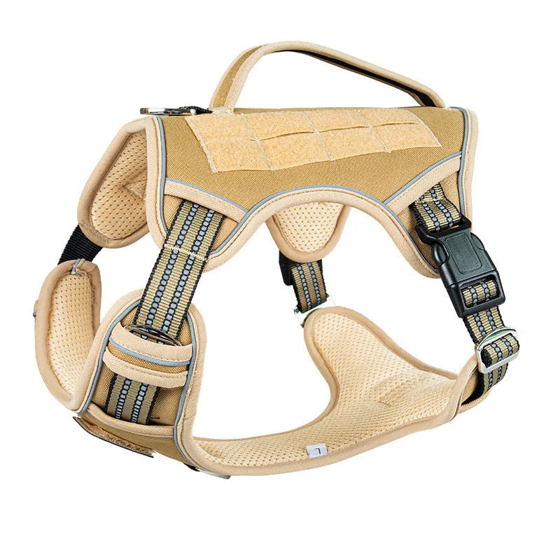 Oxford cloth tactical chest strap harness for working dogs in search and rescue operations