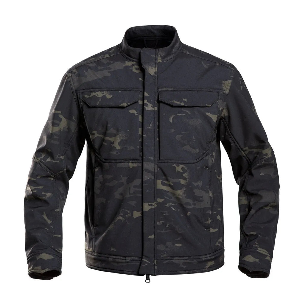 Bone Frog Peak Breaker tactical soft shell jacket in black for mountaineering and outdoor sports