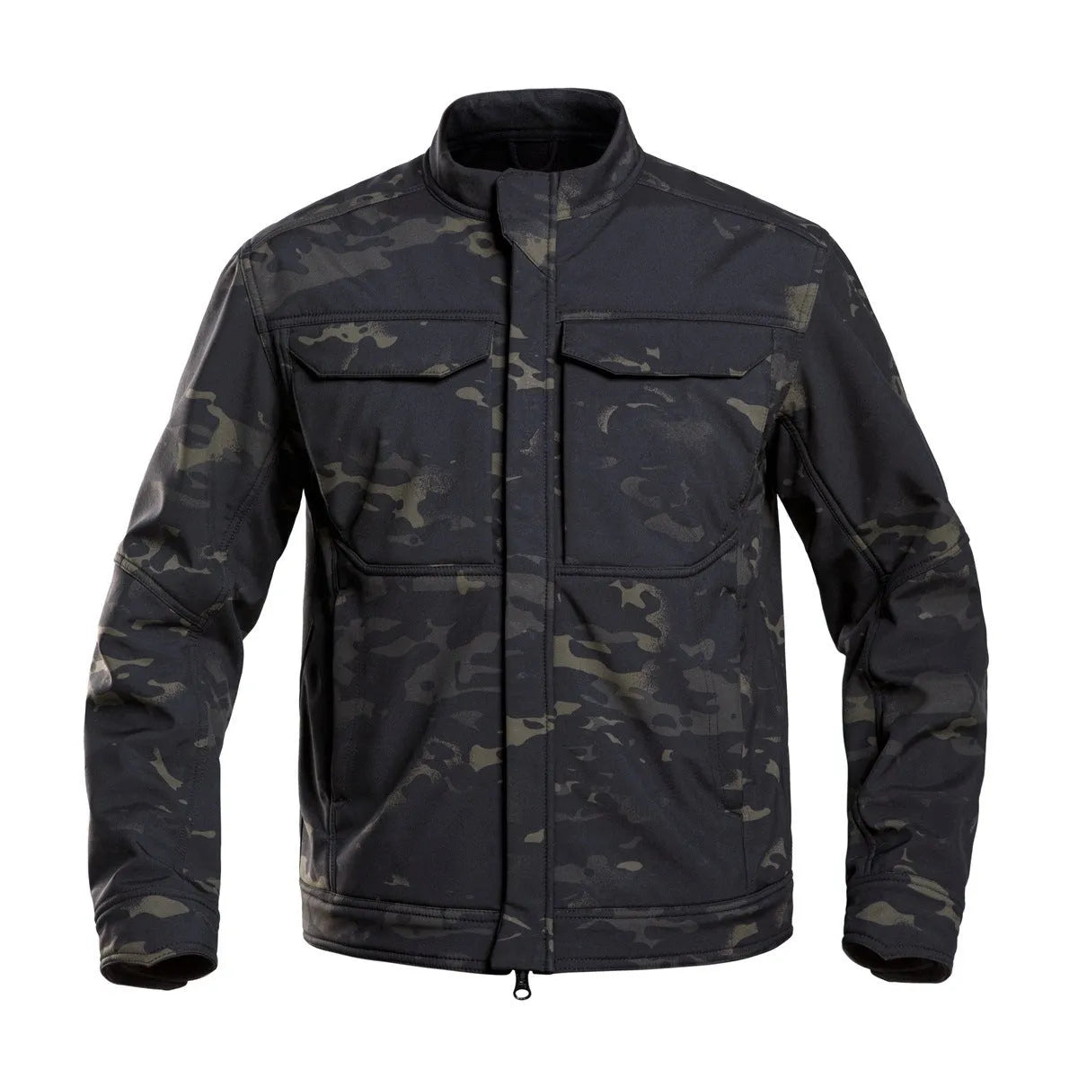 Bone Frog Peak Breaker tactical soft shell jacket in black for mountaineering and outdoor sports