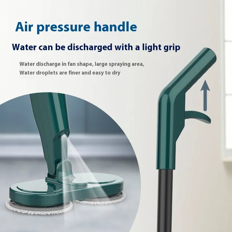S5 Green wireless robot vacuum and mop all-in-one cleaning machine with hand wash-free basin.