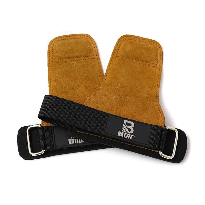 Brown wrist protectors for pull-up and horizontal bar fitness training