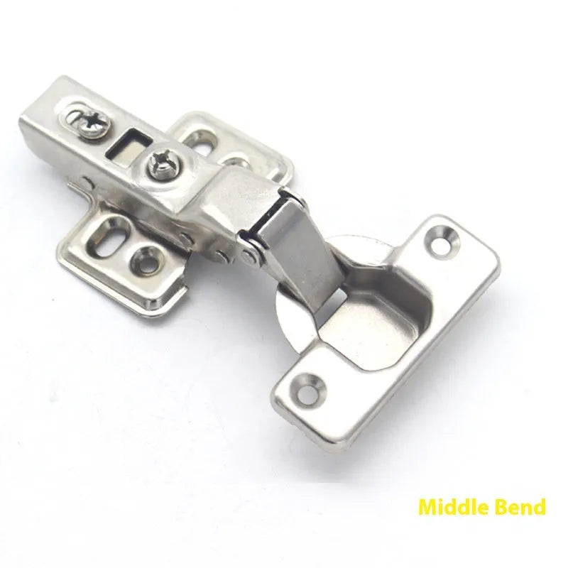 761 cold rolled steel hydraulic cabinet hinge with nickel plating showing three bend specifications