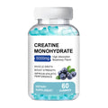 Container of 60 creatine monohydrate gummy supplements for fitness and muscle support