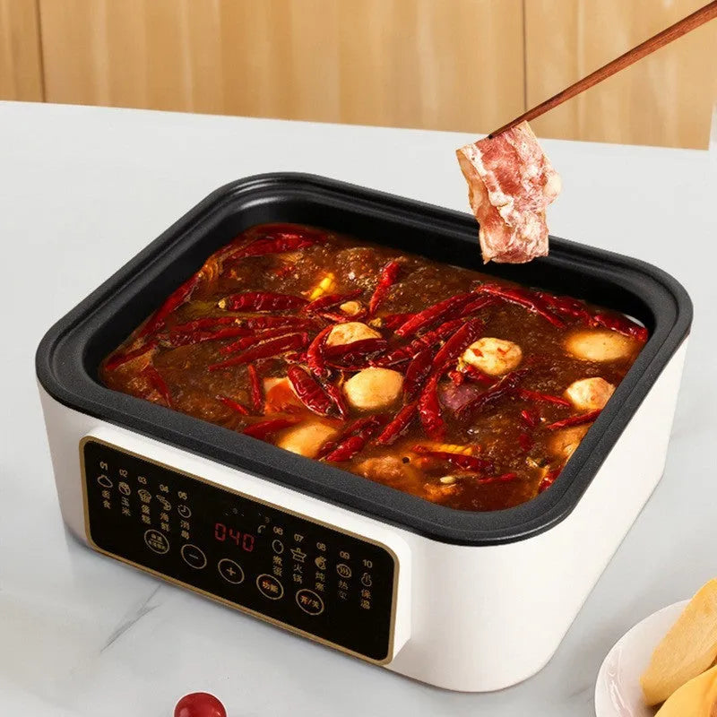 28 litre electric food steamer with stainless steel rack and 800W power rating