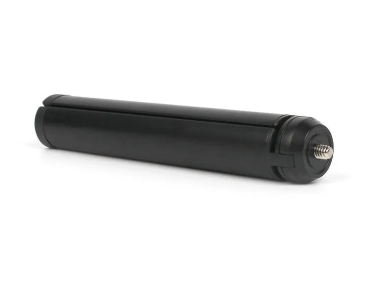 Black aluminium mobile phone tripod with handheld stabilizer grip for smartphone photography